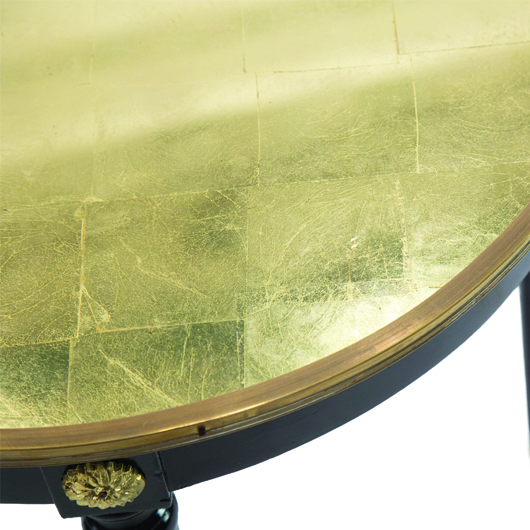 French Gilt Glass Accent Table B