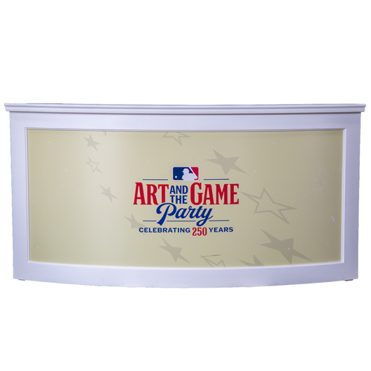 Branded White Muse Bar - Curve Branded White Muse Bar - Curve