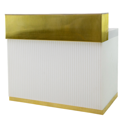 Metallic Brushed Gold or Silver Branding