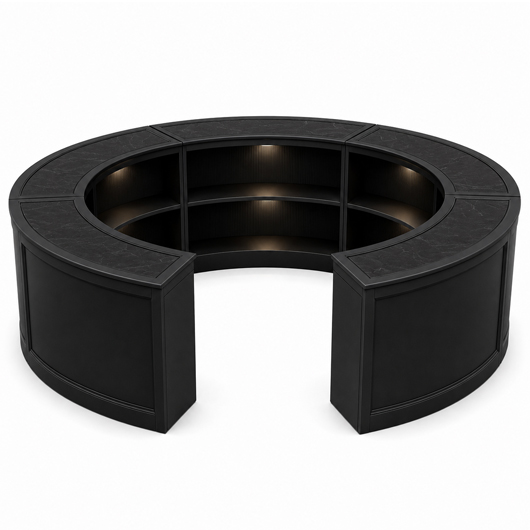 Branded Black Muse Bar - Curve Branded Black Muse Bar - Curve