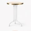 Remy Bistro Table 42" – White Base – Ivory Top Remy Bistro Table 42" – White Base – Ivory Top