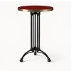 Remy Bistro Table 42" – Black Base – Ivory Top