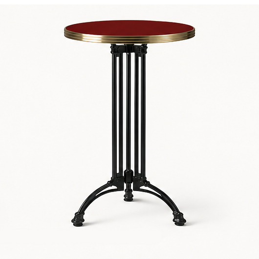 Remy Bistro Table 42" – Black Base – Ivory Top