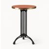Remy Bistro Table 42" – Black Base – Ivory Top