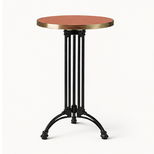 Remy Bistro Table 42" – Black Base – Ivory Top