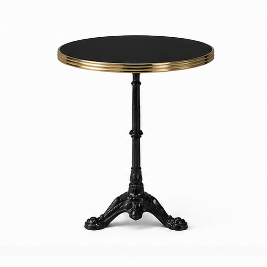 Remy Bistro Table 30" – Black Base – Red Top