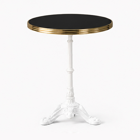 Remy Bistro Table 30" – White Base – Ivory Top Remy Bistro Table 30" – White Base – Ivory Top