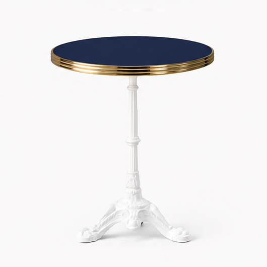 Remy Bistro Table 30" – White Base – Ivory Top