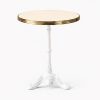 Remy Bistro Table 30" – White Base – Ivory Top Remy Bistro Table 30" – White Base – Ivory Top