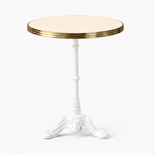 Remy Bistro Table 30" – White Base – Ivory Top Remy Bistro Table 30" – White Base – Ivory Top