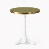 Remy Bistro Table 30" – White Base – Ivory Top Remy Bistro Table 30" – White Base – Ivory Top