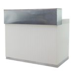 silver wrapped martini bar